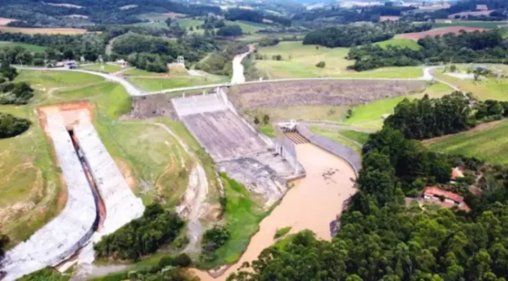 Barragem Sul, em Ituporanga (Foto: Divulgação / Prefeitura de Ituporanga) - 