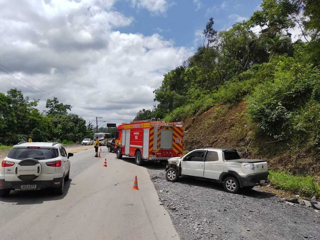 Vítima sofre graves ferimentos após acidente na SC-350, em Ituporanga