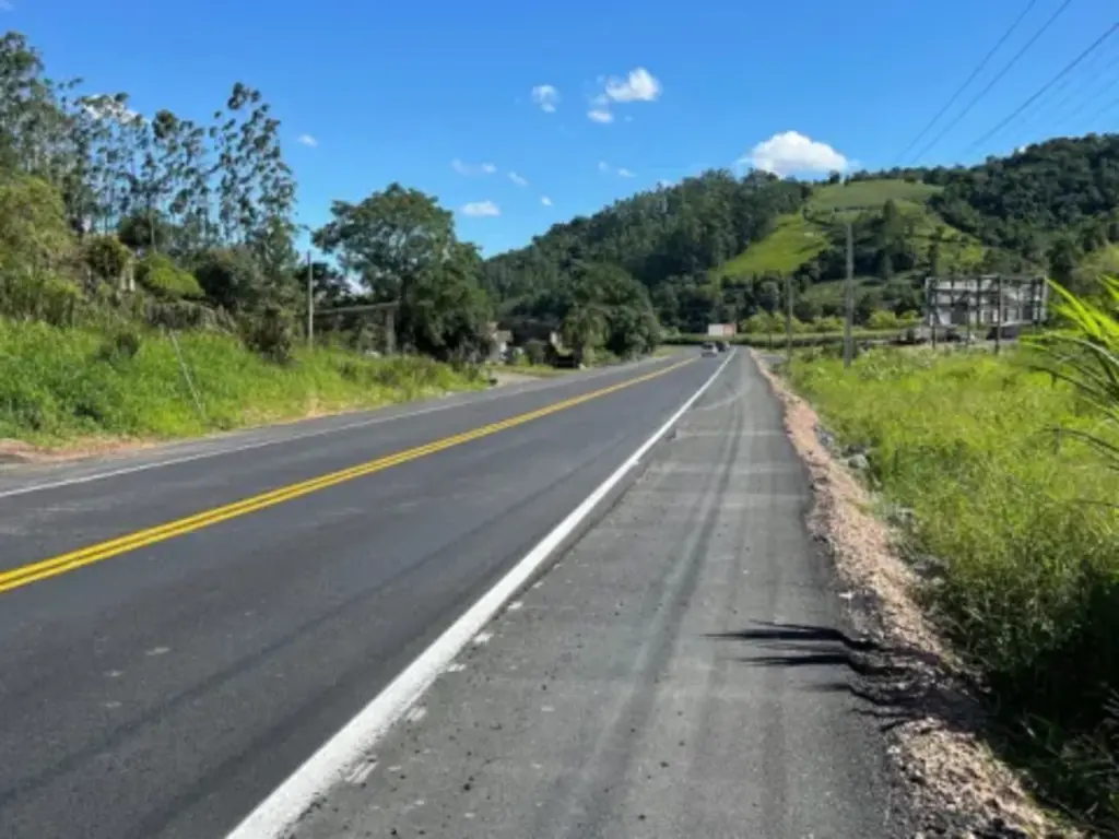 Concluídas as obras de sobrelevação da SC-350 no Alto Vale