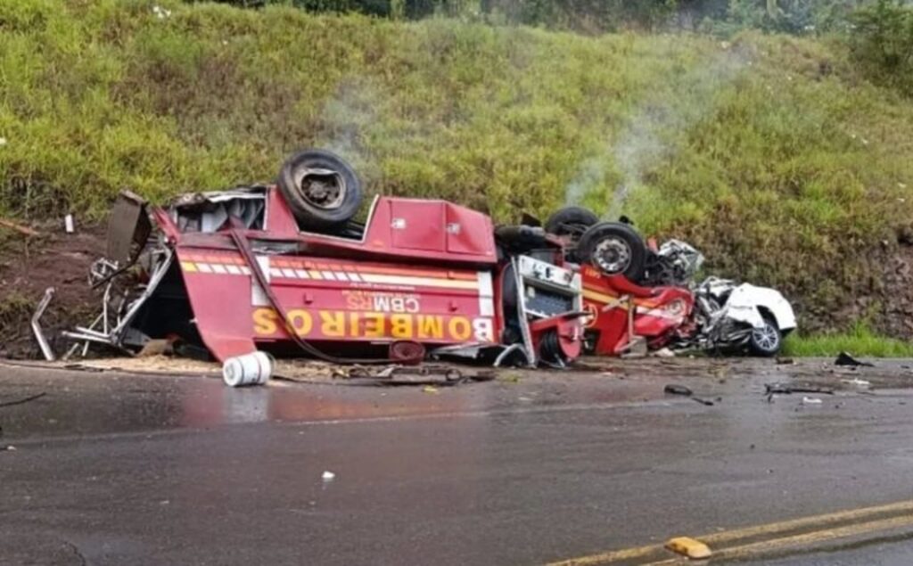 Tragédia no Rio Grande do Sul: Acidente mata cinco, incluindo dois bombeiros